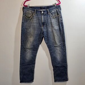 Lucky Brand Mens Jeans Size 34x32‎ Cotton Blend Denim Athletic Slim Distressed